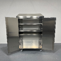 Stainless Steel Cabinet Storage with 2 doors - Carts, Racking, and Shelving image 2